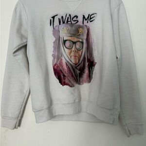 Hanes Custom GOT White Crewneck Sweater